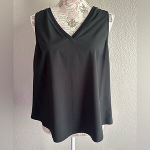 A New Day Women’s Black Satin Sleeveless Shirt - Size M